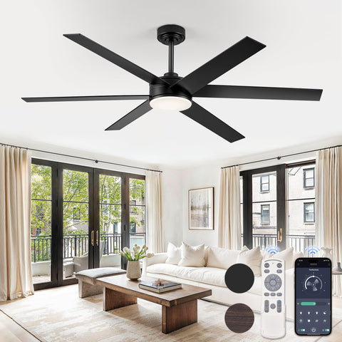Fanbulous 60-inch ceiling fan with light and remote improves air circulation in living spaces
