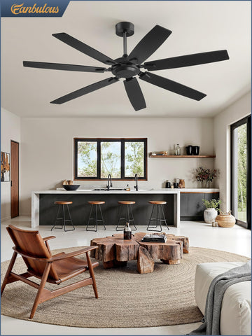 Fanbulous installation guidance supports 15-degree sloped ceilings.