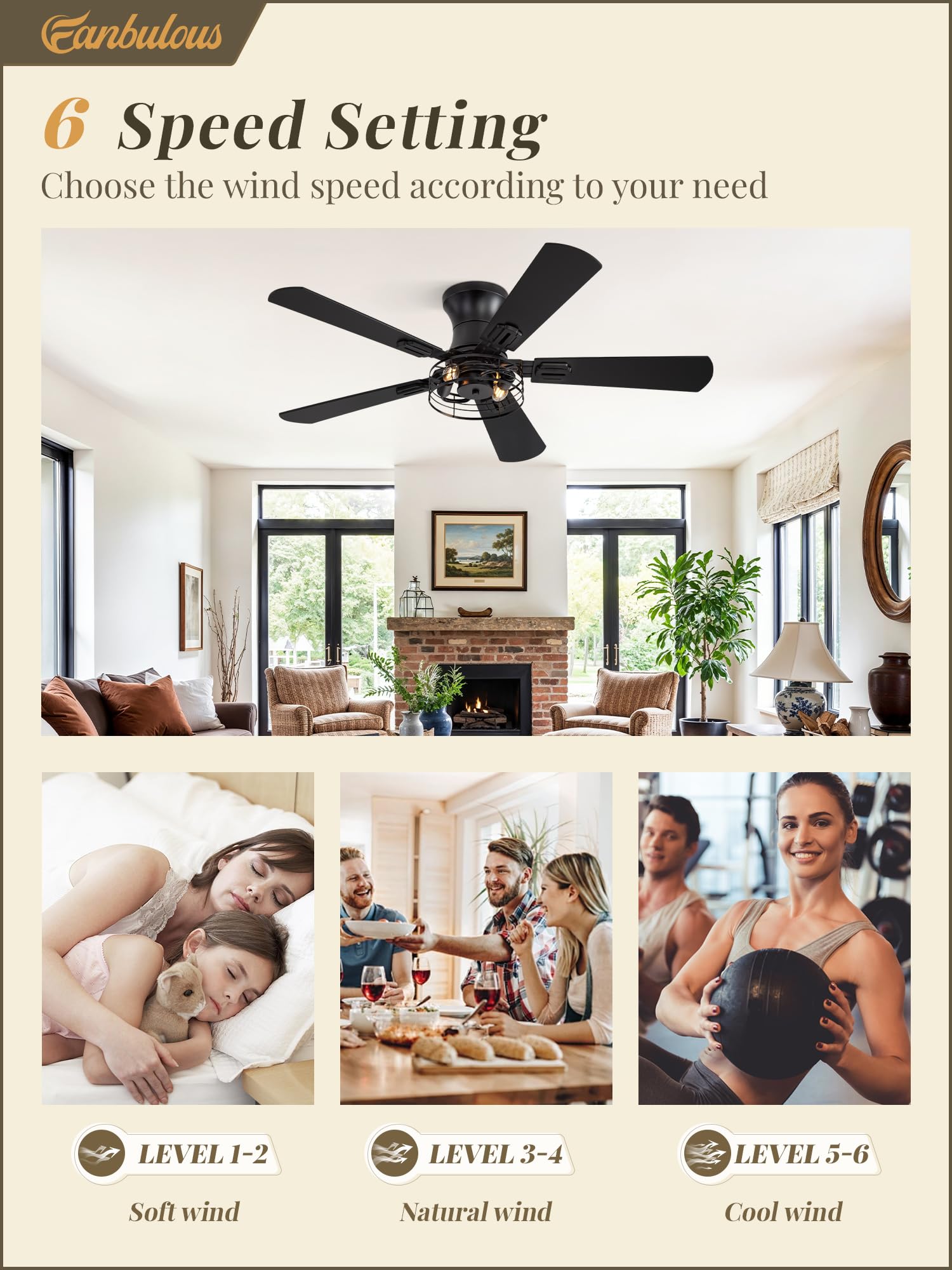 Fanbulous double-sided blades offering two looks to match evolving decor