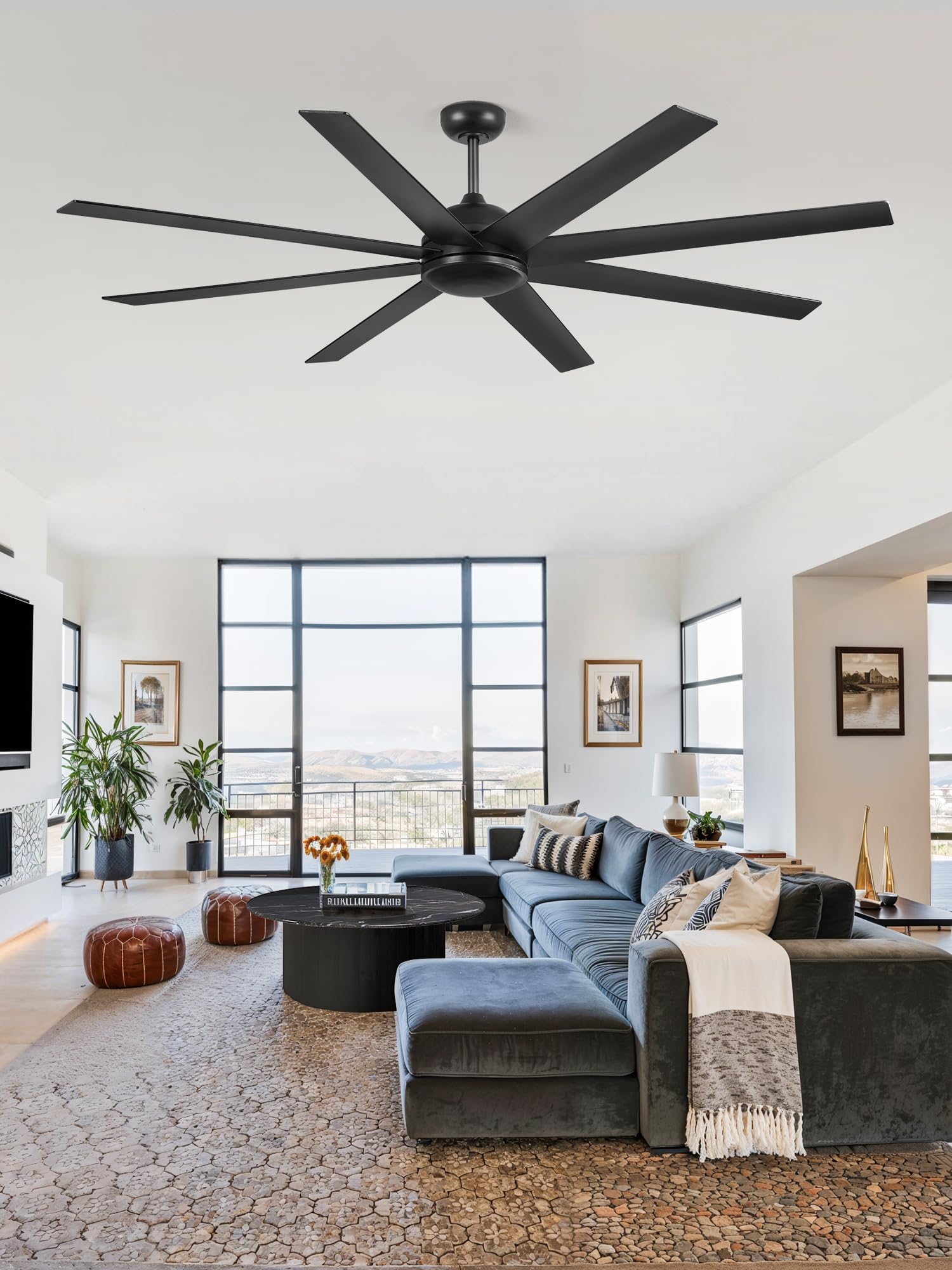 Easy installation visuals for Fanbulous ceiling fan with remote