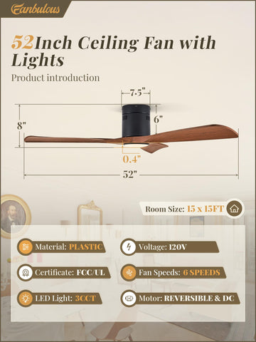 Fanbulous outdoor patio ceiling fan for covered spaces