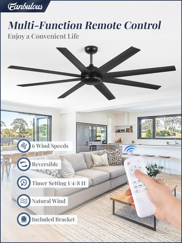 Quiet DC motor Fanbulous ceiling fan for peaceful spaces