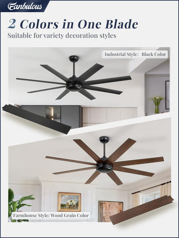 Fanbulous quiet DC motor delivers steady airflow with minimal noise.