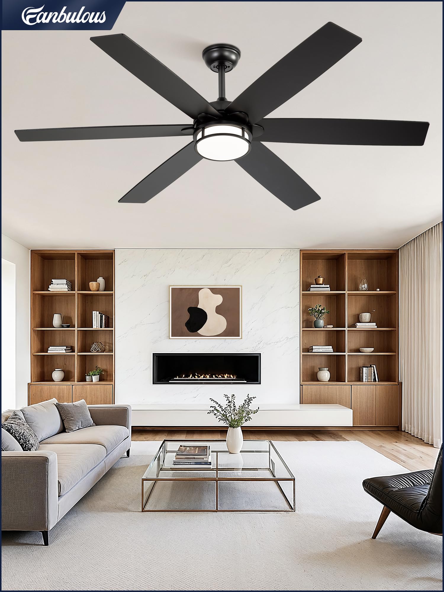 Fanbulous quiet DC motor ensures peaceful operation.