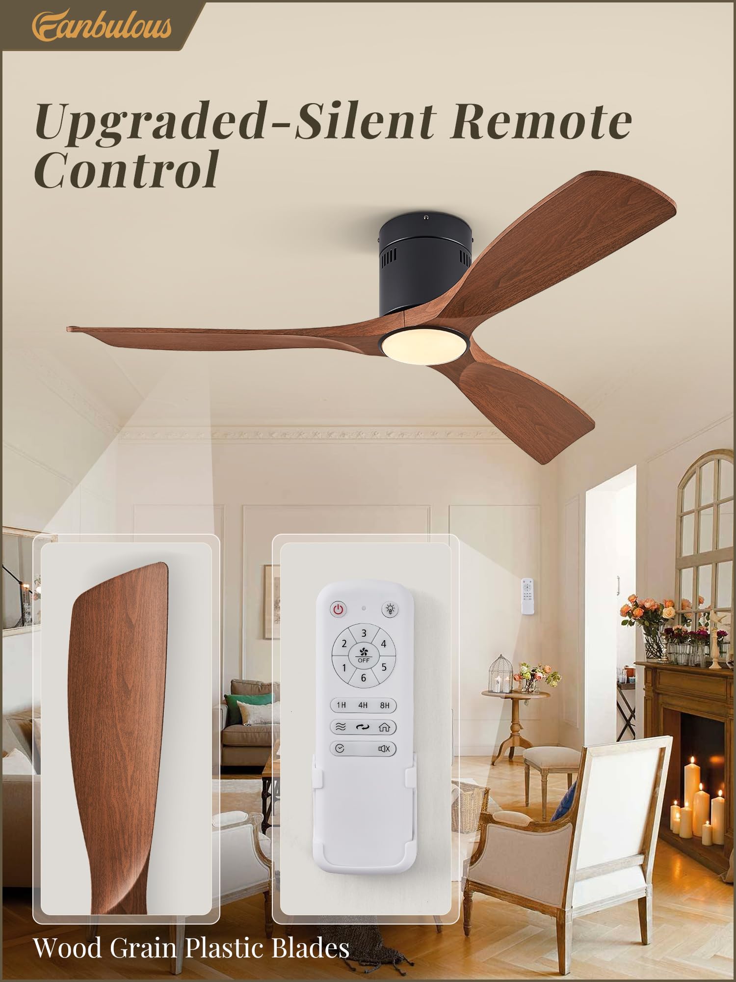 Fanbulous remote control interface for easy speed and lighting