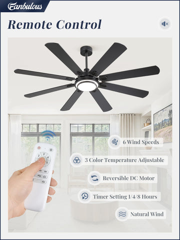 Fanbulous remote control lets you adjust fan and light quickly from anywhere