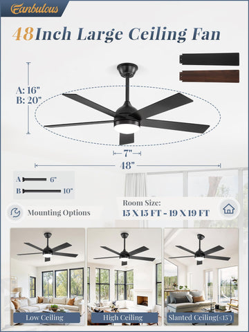 Fanbulous reversible blades for seasonal airflow adjustments.