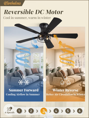 Fanbulous reversible DC motor enables seasonal airflow adjustments