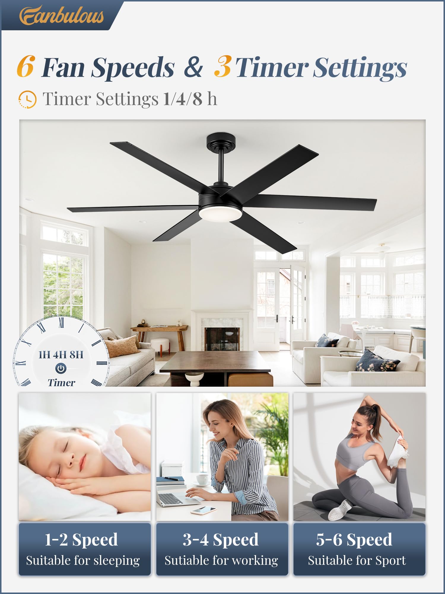 Fanbulous reversible motor supports seasonal comfort with quiet performance