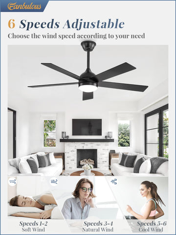 Fanbulous downrod compatibility for sloped ceilings and flexible placement.