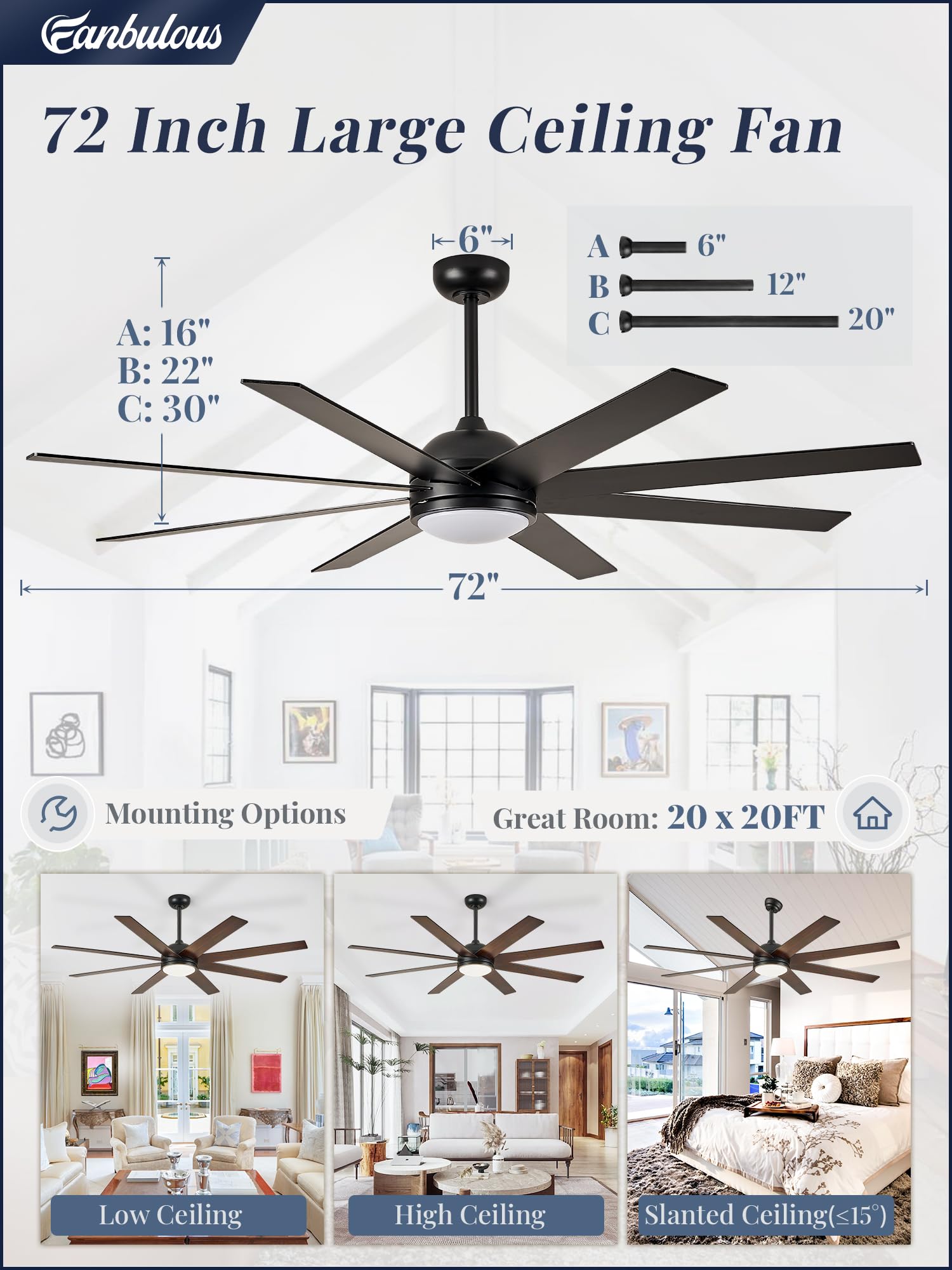 Fanbulous wall-mount remote holder keeps controls within easy reach.