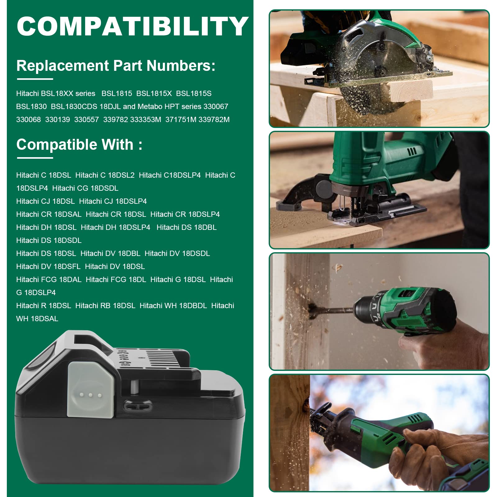 Ideal for drills like C 18DSL2 and WM 18DBL.