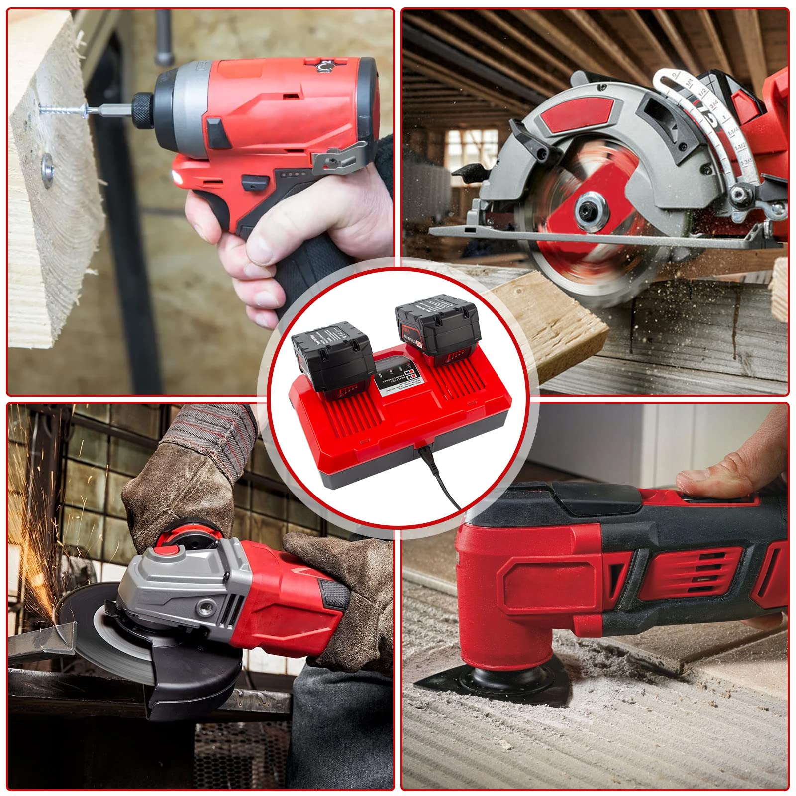 Fancy Buying dual battery charger compact design suitable for workspace