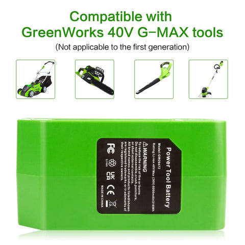 LB40A010 easy install and removal for GreenWorks tools.