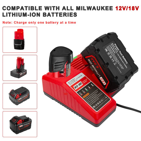 Fancy Buying compatibility label showing model list including 48-59-1812 for M18