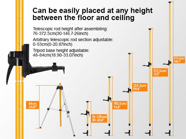 Fancyall bubble level head helps verify precise alignment before measurements