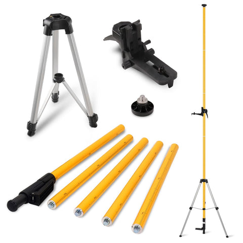 Fancyall lasers level pole extended height for ceiling-to-floor alignment on drywall projects