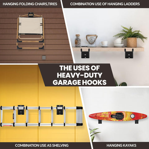 FancyEagle multi-function garage storage hook saves space in any workshop
