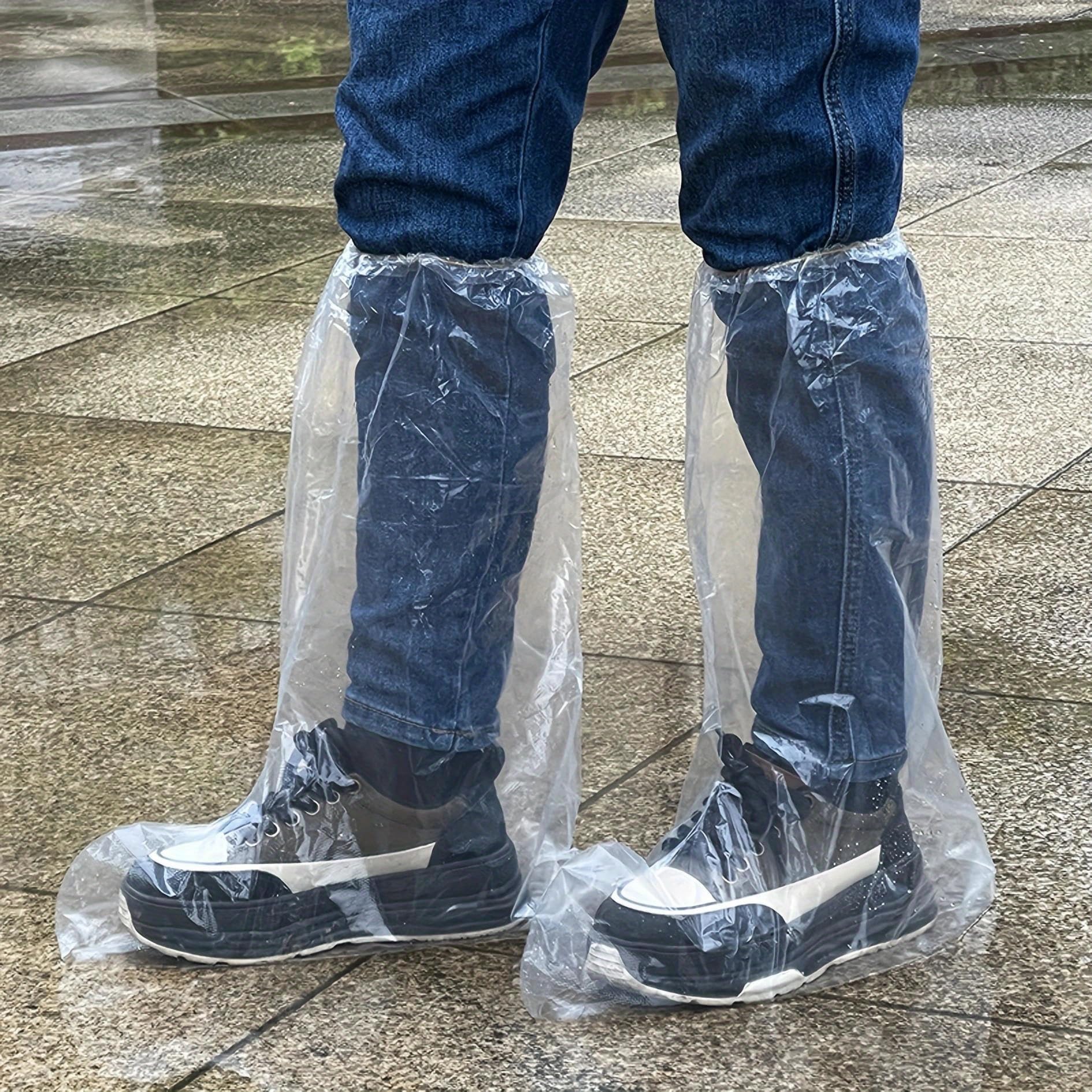 Fancystyle extra-large shoe covers with elastic top ensure a secure fit