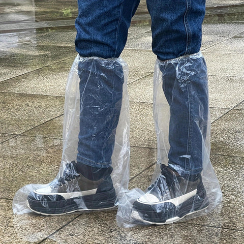 Fancystyle extra-large shoe covers with elastic top ensure a secure fit