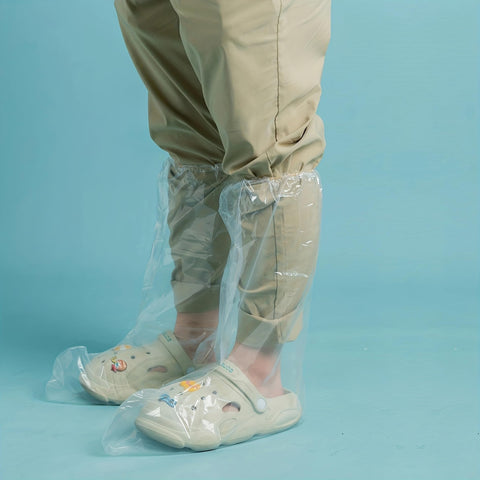 Fancystyle skid-resistant boot covers provide traction on slick floors