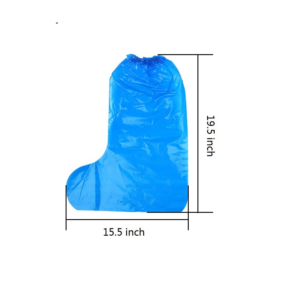 Fancystyle blue disposable overshoes ideal for travel and garden.