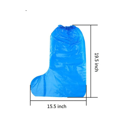 Fancystyle blue disposable overshoes ideal for travel and garden.