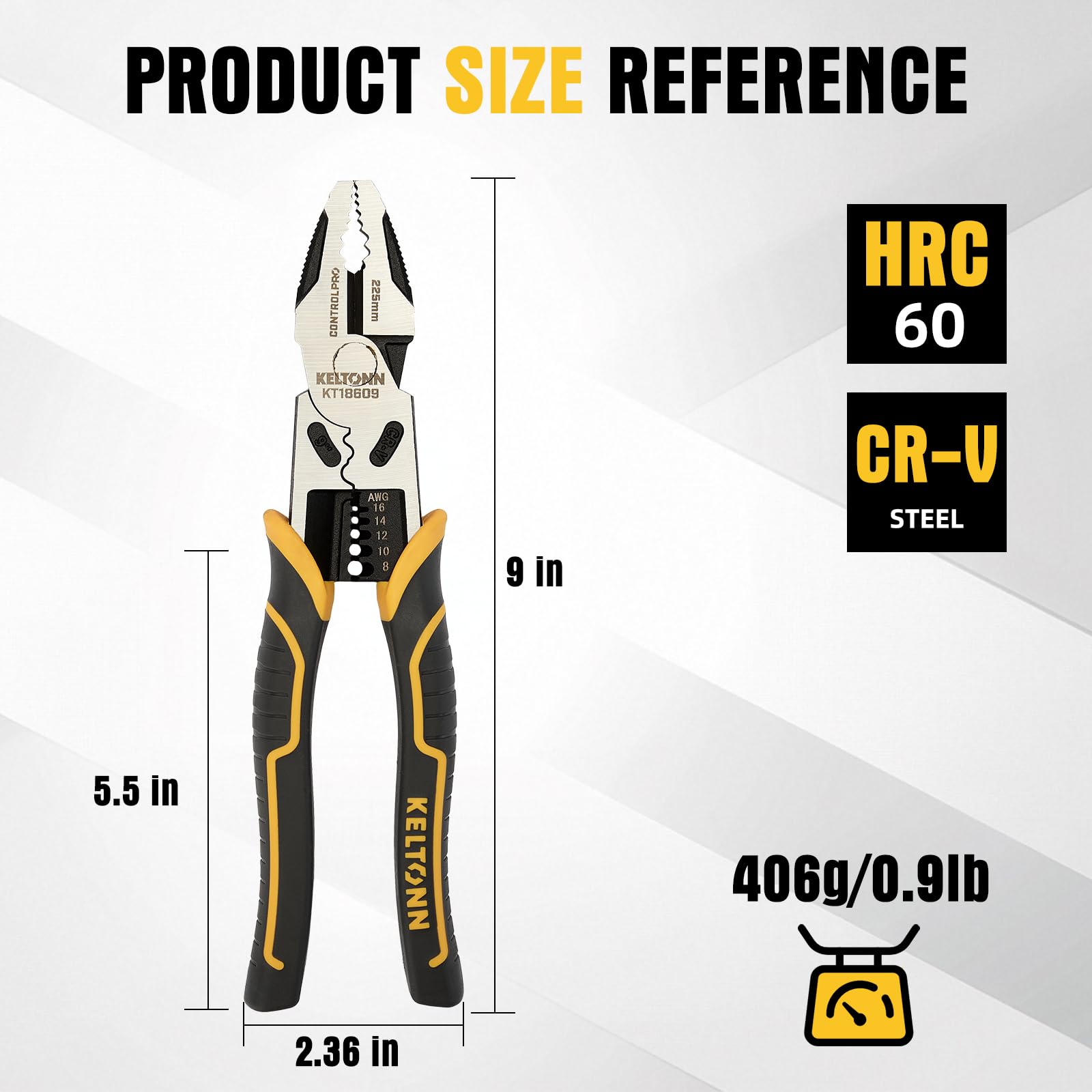 Fancytool Linesman Pliers crimping connectors with consistent grip and reliability.