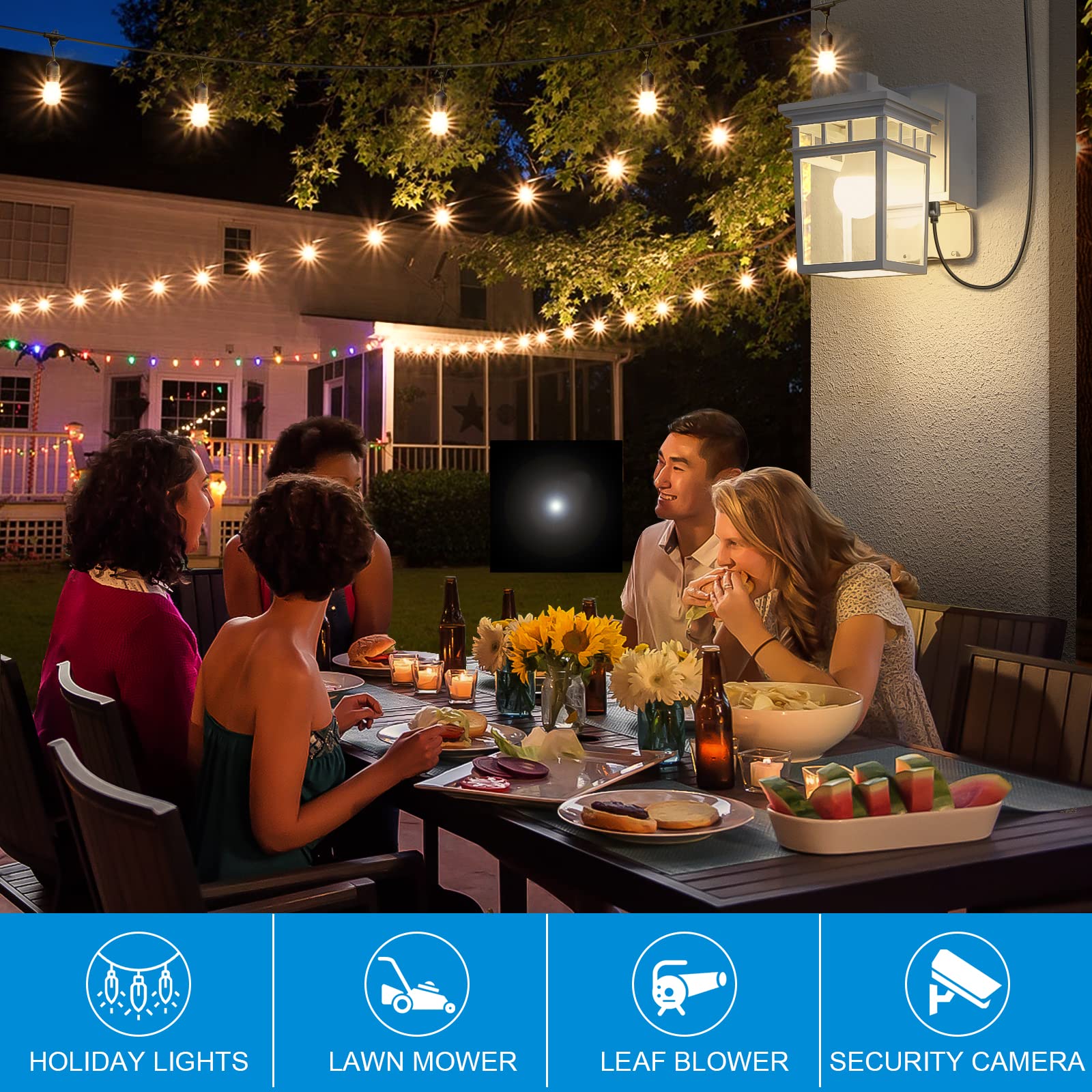 FANDBO easy-install kit enables quick setup and bulb access.