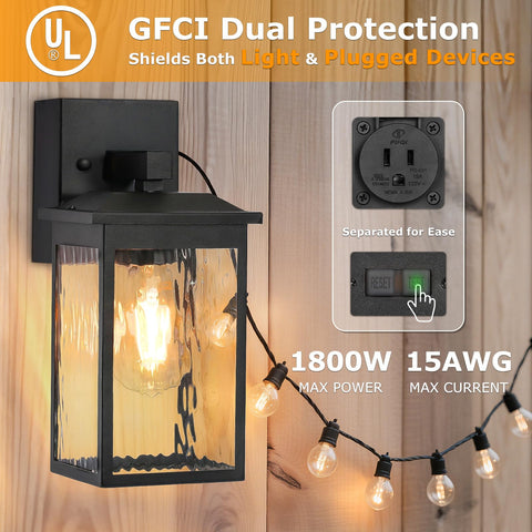 FANDBO dusk-to-dawn sensor enables automatic exterior lighting.