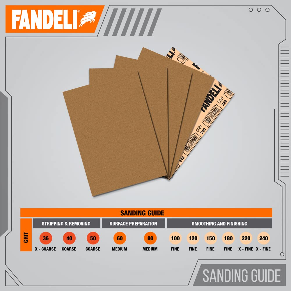 9x11 inch sheet suited for drywall prep and paint prep.