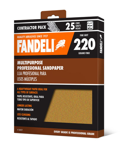 Fandeli 36027 sheets cut to fit hand sanders.