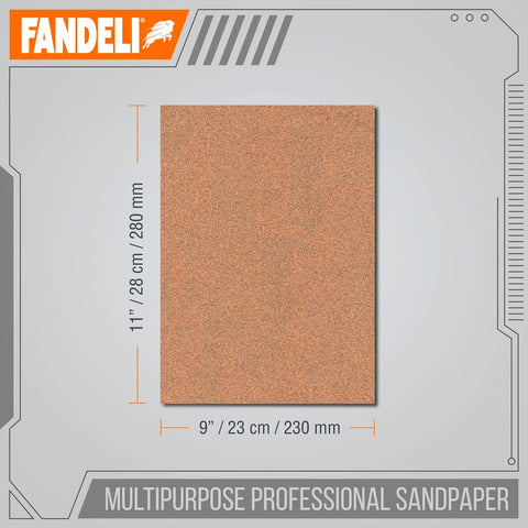 Sandpaper on wood for a smooth finish.