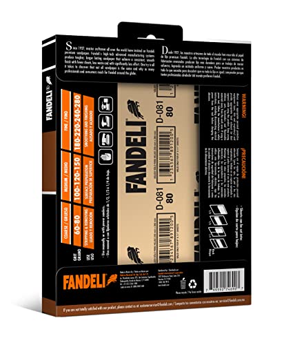 Fandeli 120-grit on wood for smooth prep