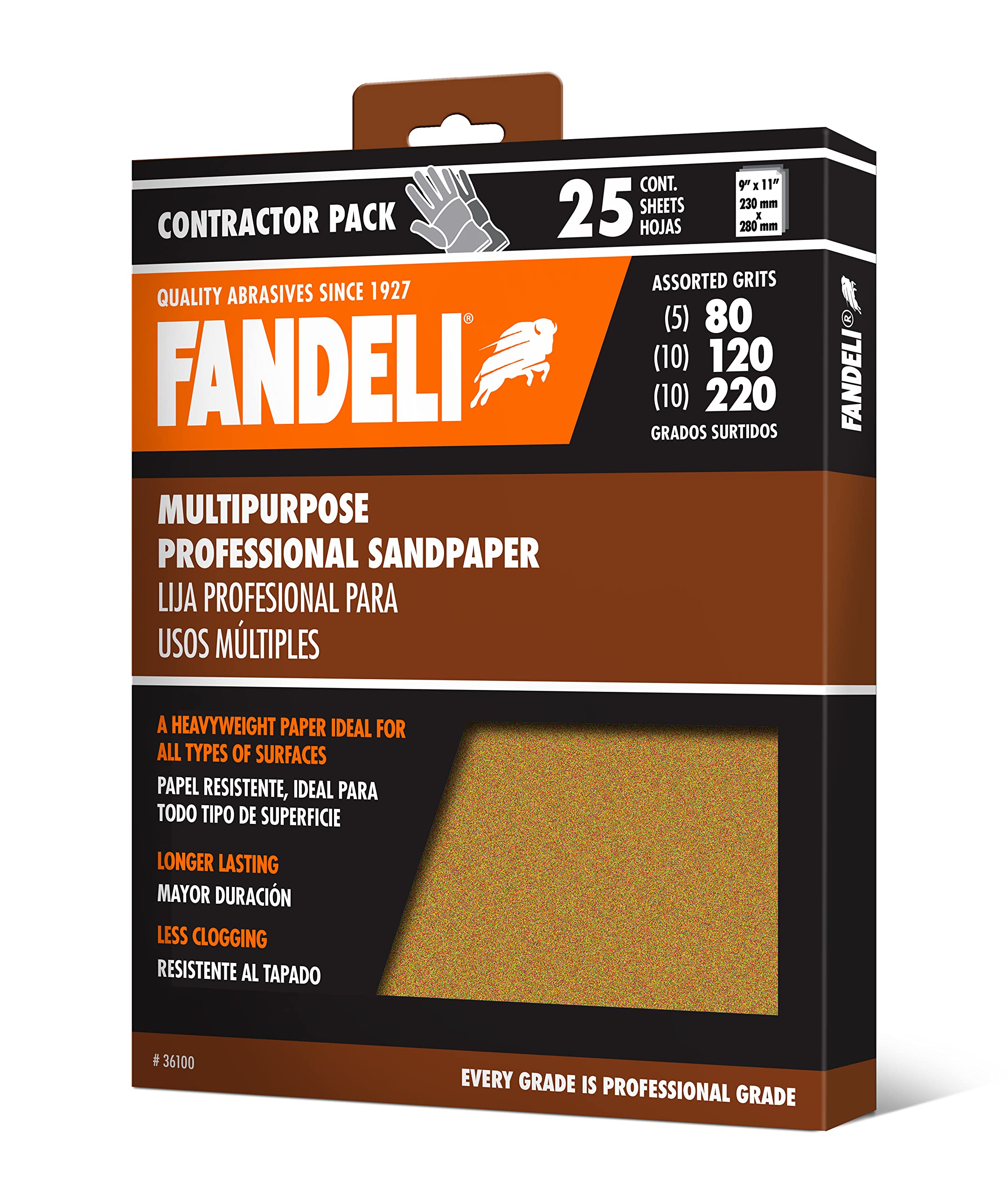 Fandeli 220-grit finishing sheet for fine prep