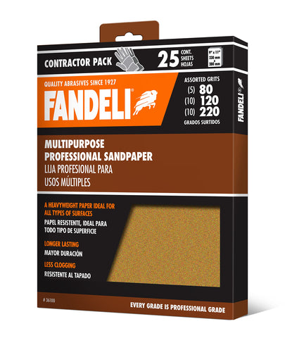 Fandeli 220-grit finishing sheet for fine prep