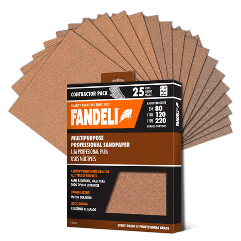 Fandeli 80-grit close-up showing rough material removal capability