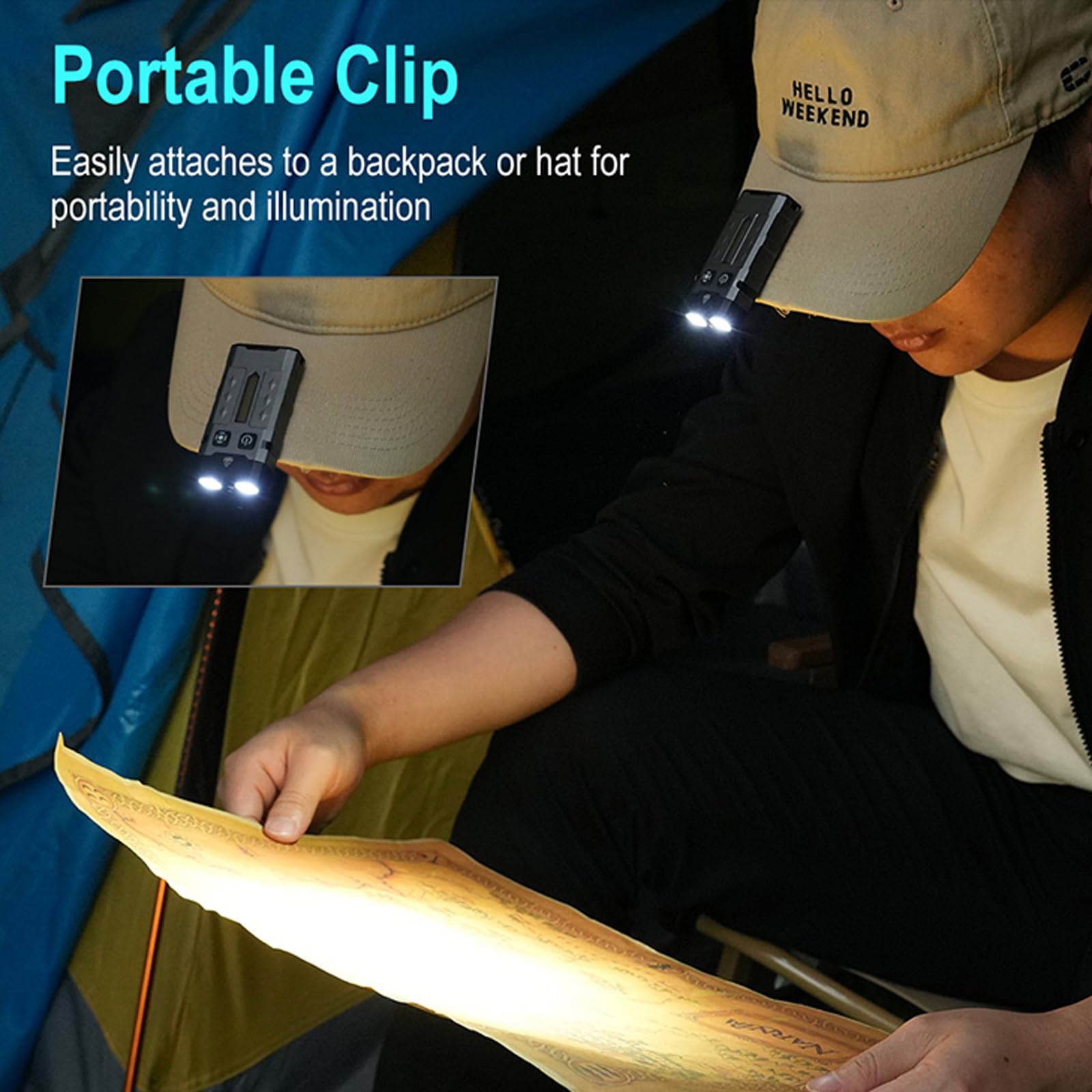 FandyFire magnetic tail supports hands-free use on metal surfaces.