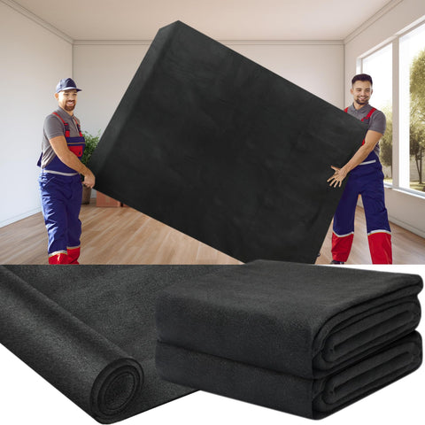 Fanfanwin 80x144 moving blanket provides full coverage for large furniture during moves.