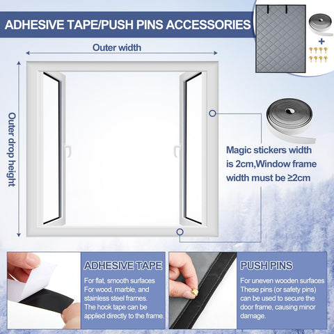 Fanfanwin hook-and-loop tape eases secure installation around windows