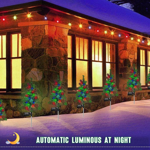 FanFX IP65 outdoor solar tree lights withstand rain and snow