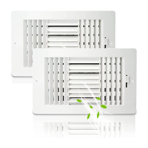 FanGoFast 2-pack vent cover front view for quick ceiling installation