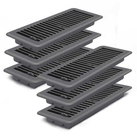 FanGoFast 4x12 floor register in dark gray for a clean, modern look.