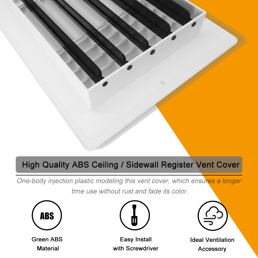FanGoFast ABS plastic vent cover close-up, lightweight and rust-free