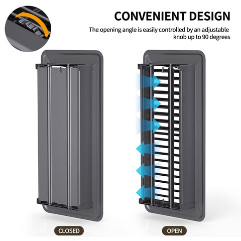 FanGoFast decorative floor vent design adds a sleek finishing touch.