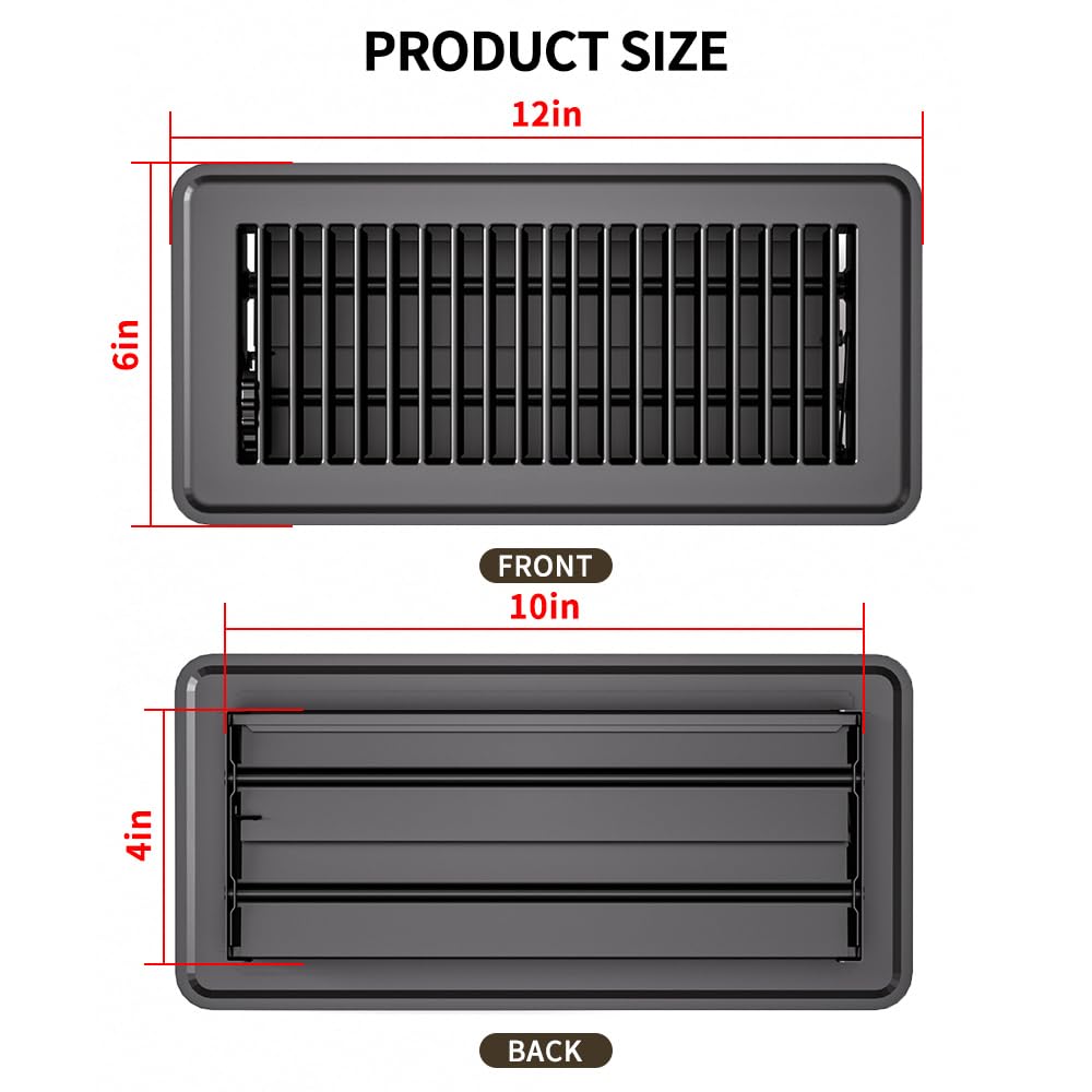 FanGoFast floor vent cover with walkable design blending with decor
