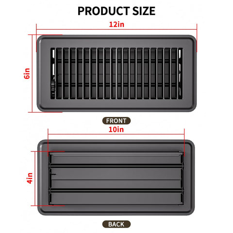 FanGoFast floor vent cover with walkable design blending with decor