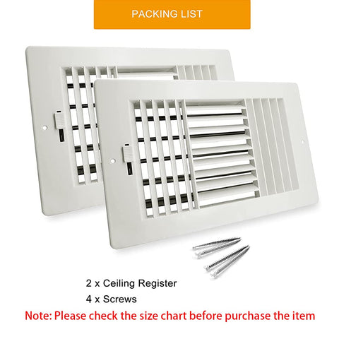 FanGoFast size check guide for 10x6 inch duct openings