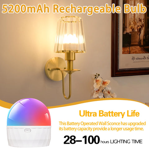 FANIZOL dimmable LED sconce with 10-level brightness for mood lighting