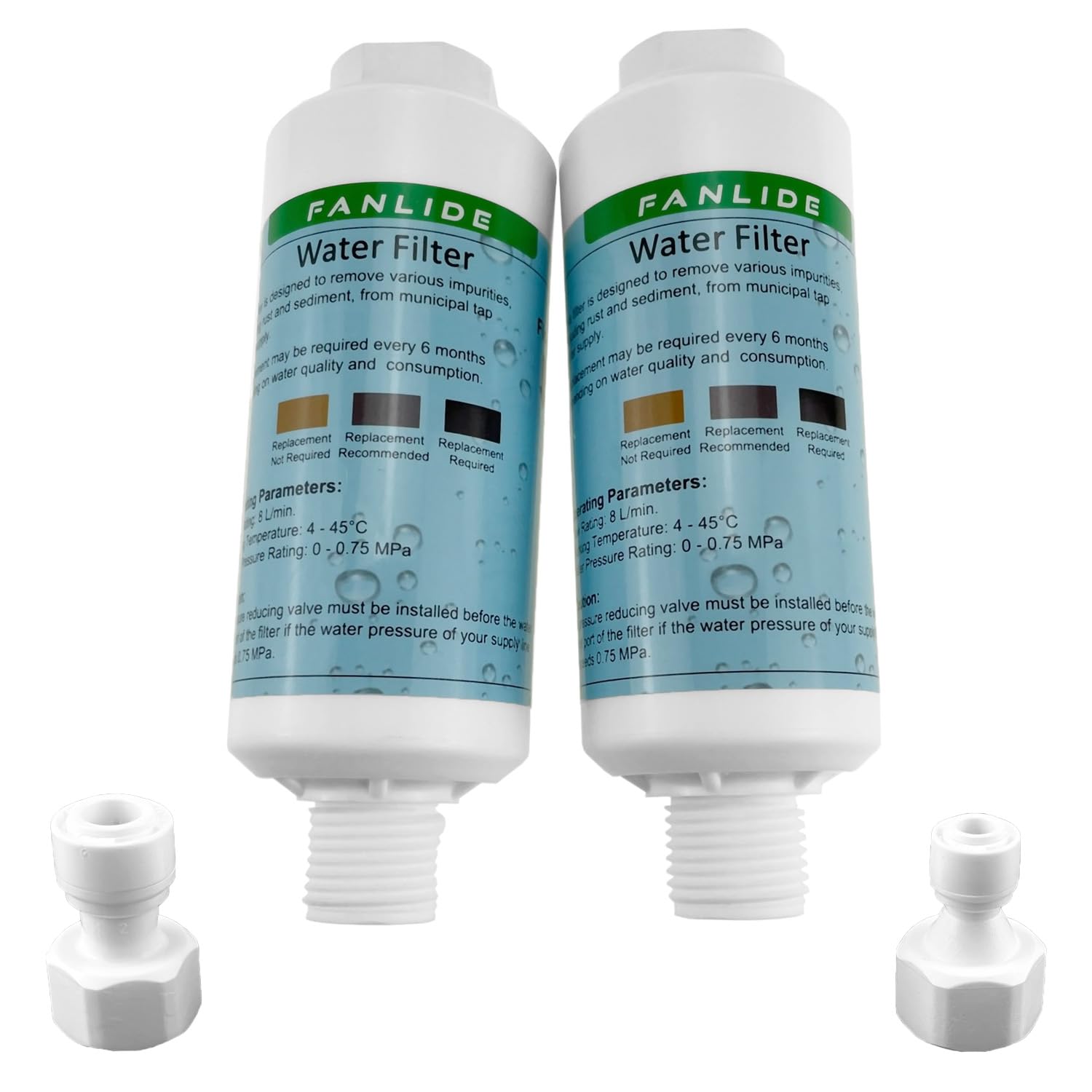 FANLIDE bidet filter installation shows universal fit for clean water
